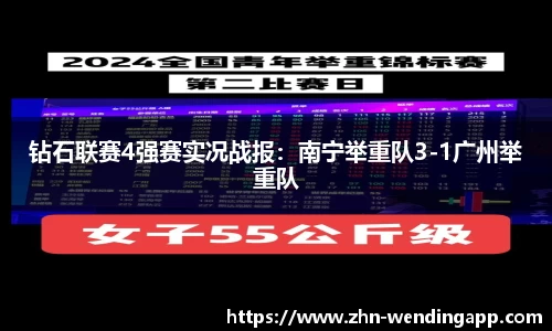 钻石联赛4强赛实况战报:南宁举重队3-1广州举重队
